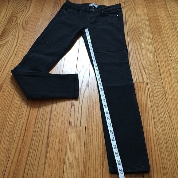 Paige Low Waist Deep Black Skinny Jeans Size 25 - Picture 9 of 15